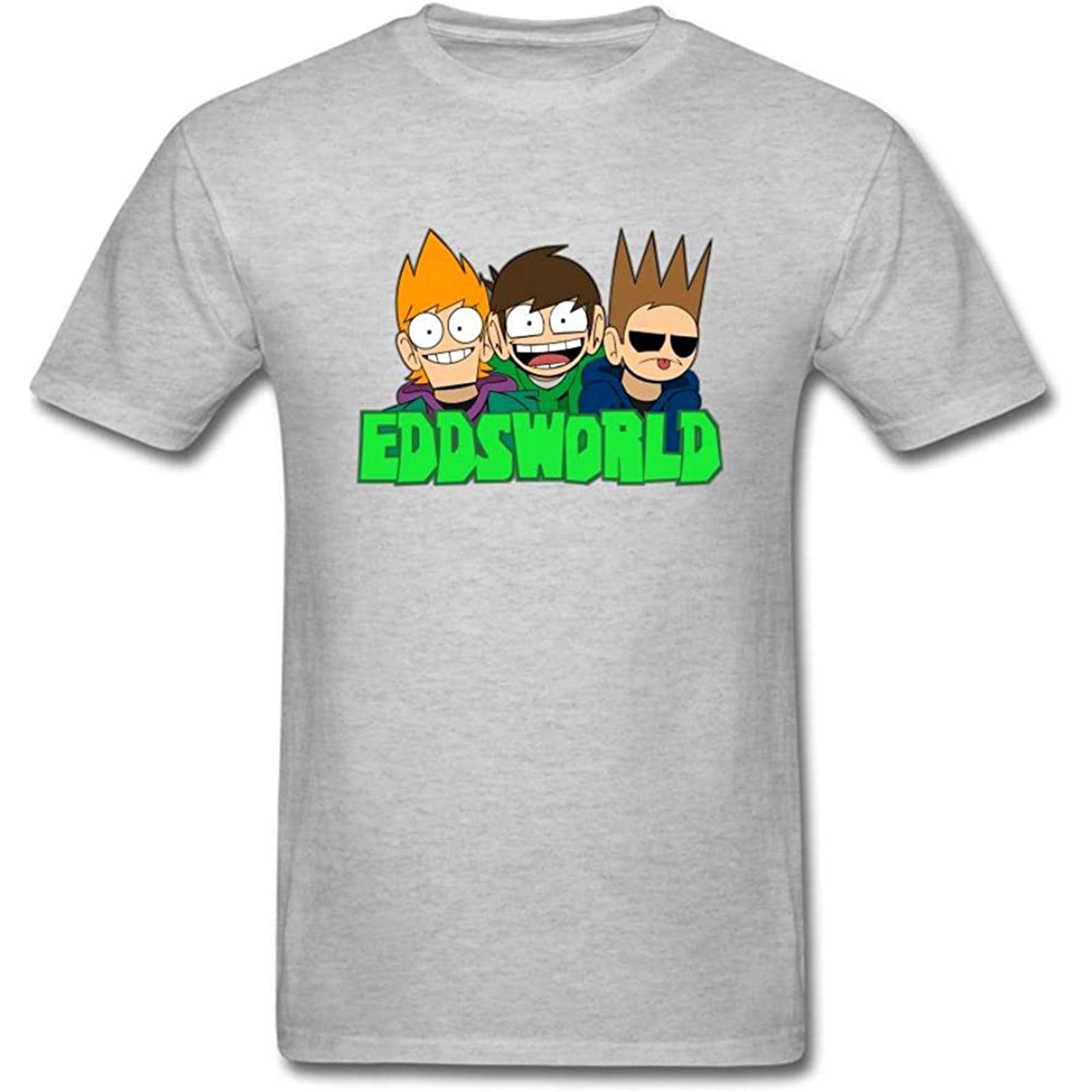 Fsfhjsg Eddsworld Men's Short Sleeves T Shirt Grey S