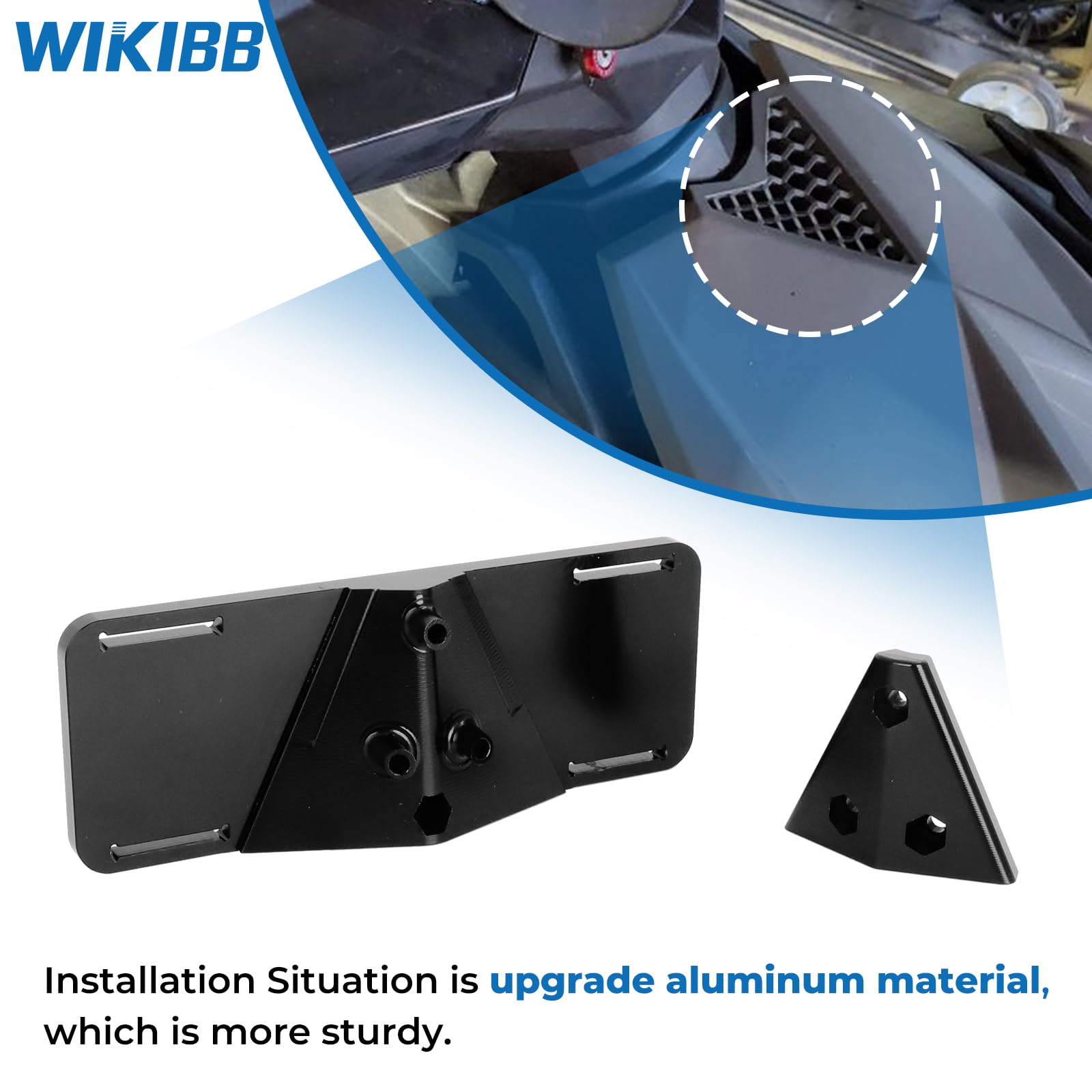 WIKIBB Universial Speaker Mount for Sea-Doo Spark TRIXX, Cruise Bracket for Sea-Doo Spark 2 Up?Aluminum Black (Speaker NOT Included)