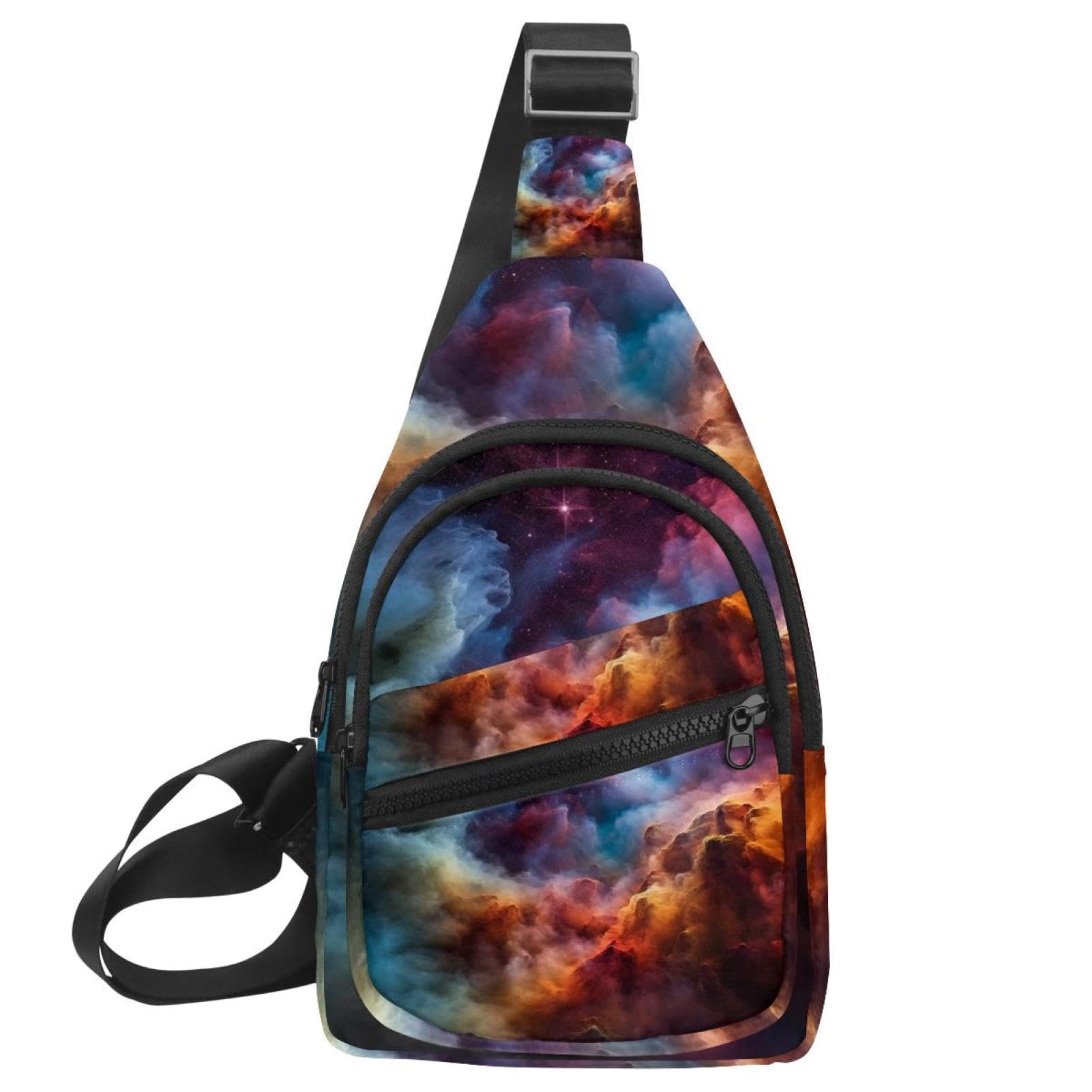 Mochila cruzada multicolor con diseño ergonómico de 30x18cm 7