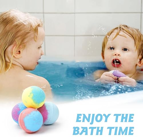 Miniatura 5 de Bombas de baño para niños, paquete de 2 unidades (cada paquete de 12 unidades), suplemento para bolas de ducha de baño, kits de baño con bolsa