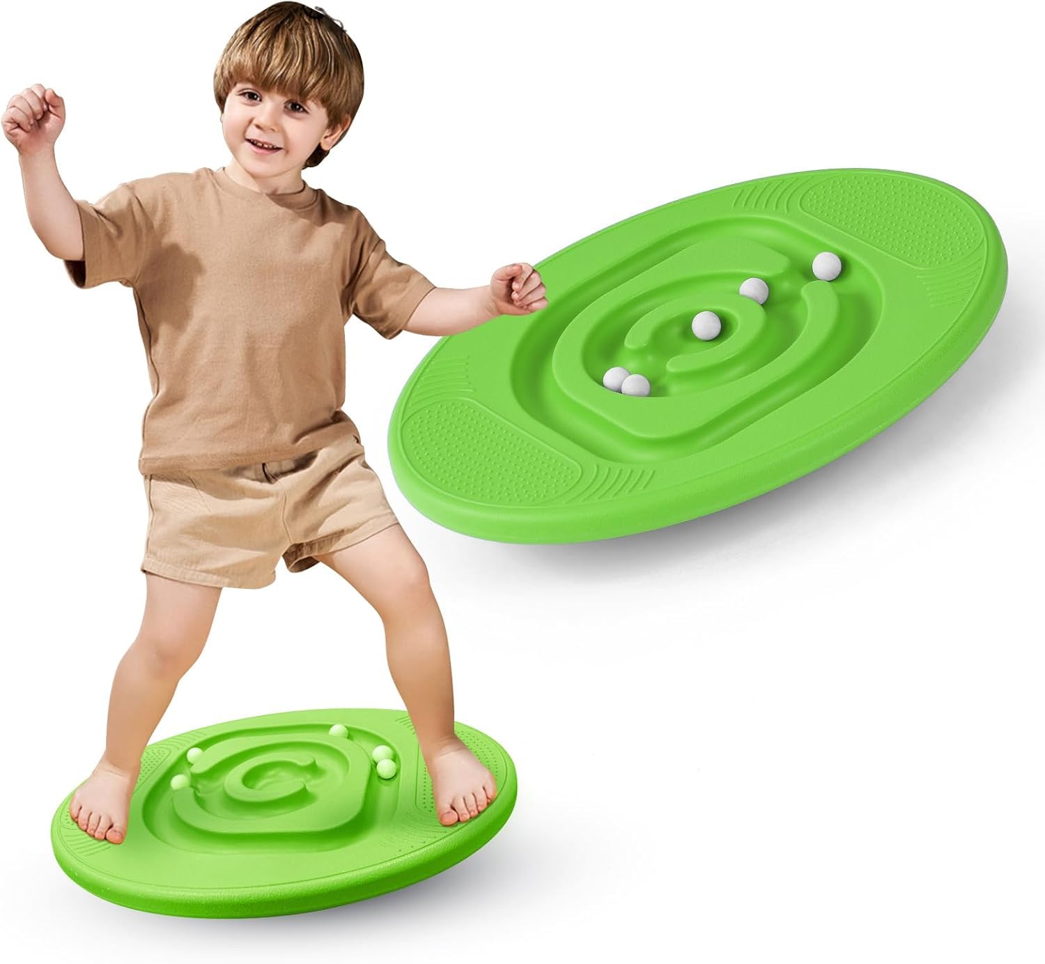 Kids Maze Balance Board - Wobble Trainer for Ski, Surf & Snowboard, 3-12