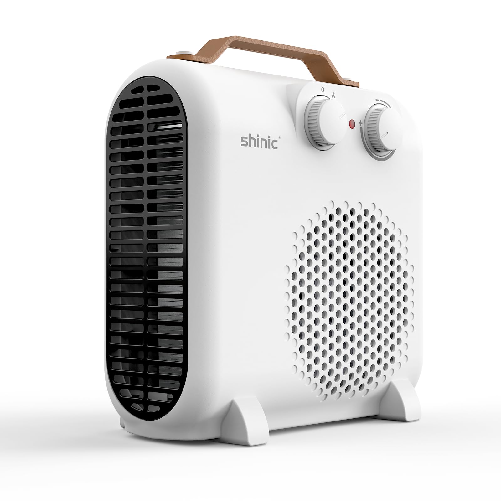 shinic Portable Electric Space Heaters for Indoor Use 1500W 750W Fast Heating Under Desk Heater Fan with Thermostat