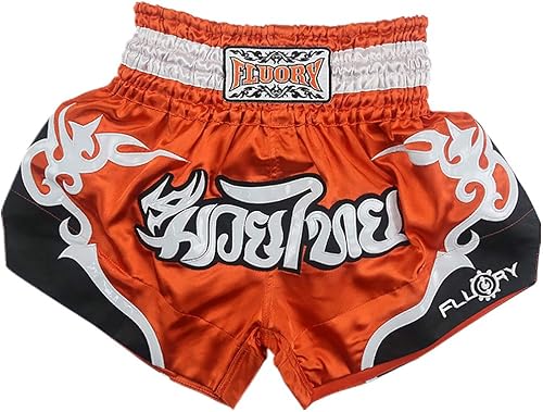 Miniatura 42 de FLUORY - Pantalones cortos para artes marciales mixtas, kickboxing, lucha en jaula o Muay Thai, ropa deportiva para entrenamiento