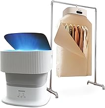 Mojoco Portable Clothes Dryer And Foldable Washing Machine for Apartment, RV, Travel