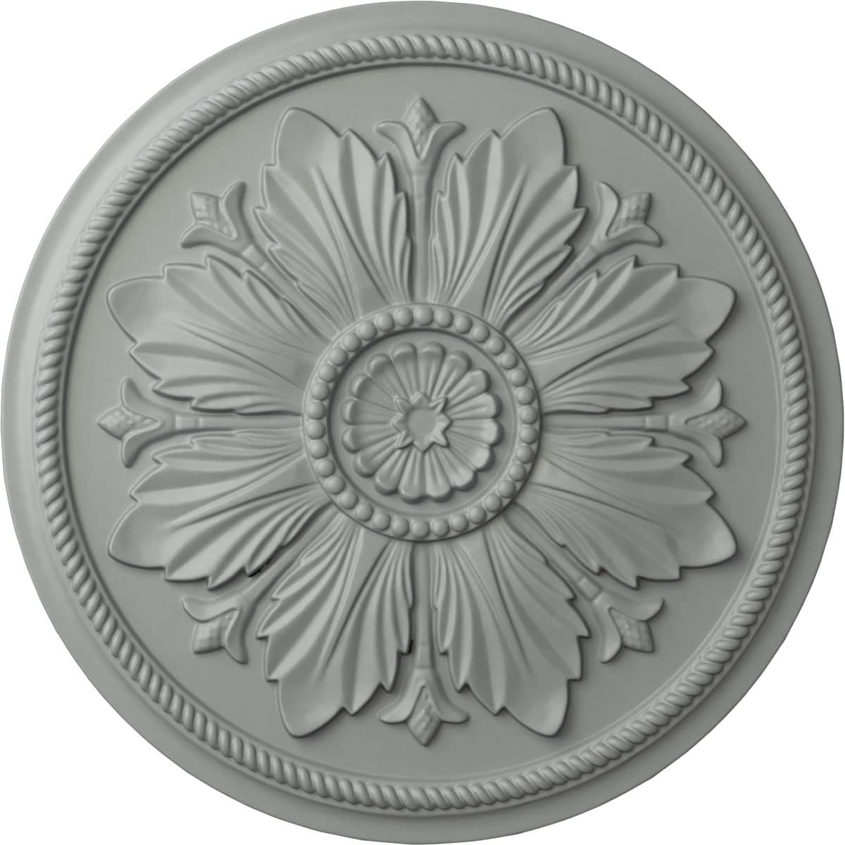 Ekena Millwork CM23KA Kaya Ceiling Medallion, 23 5/8"OD x 1 1/2"P (Fits Canopies up to 5 1/4"), Factory Primed