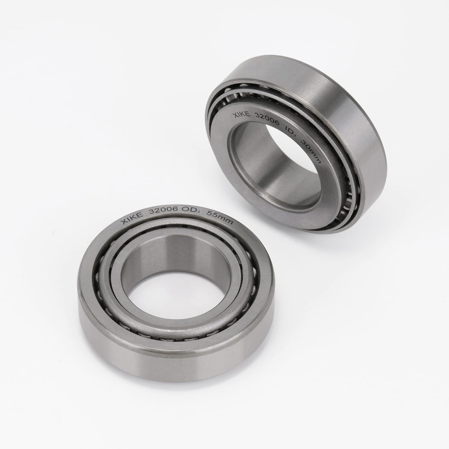 XIKE 2 Pcs 32005 Tapered Roller Bearings 25x47x15mm Cone and Cup Set, Fits DIY/ATV/Auto/Truck/Trailer Wheels, Transmission＆Engine, Industry/Engineering/Agriculture/Garden Machinery and Reducer.
