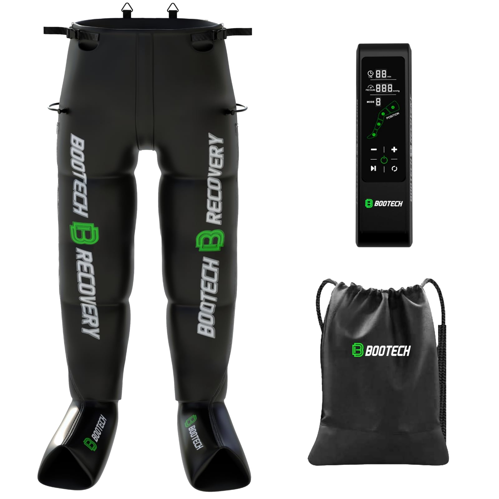 BOOTECH Pantalon de Pressothérapie pour la Maison, Masseur de Jambes et Pieds Fatigués, Améliore la Circulation, Récupération Musculaire, Drainage Lymphatique, Rétention d'Eau, Cellulite