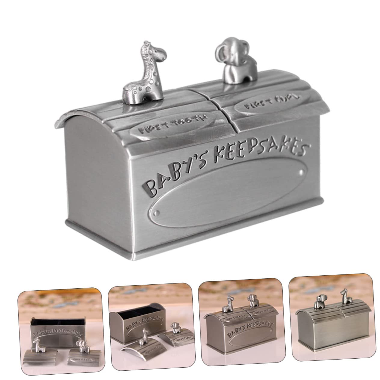 UPKOCH Caja De 2 Uds Caja De Almacenamiento Para De Bebé Contenedor De Juguetes Caja Para Primeros De Bebé Organizador De Recuerdos Para Bebé Soporte Para