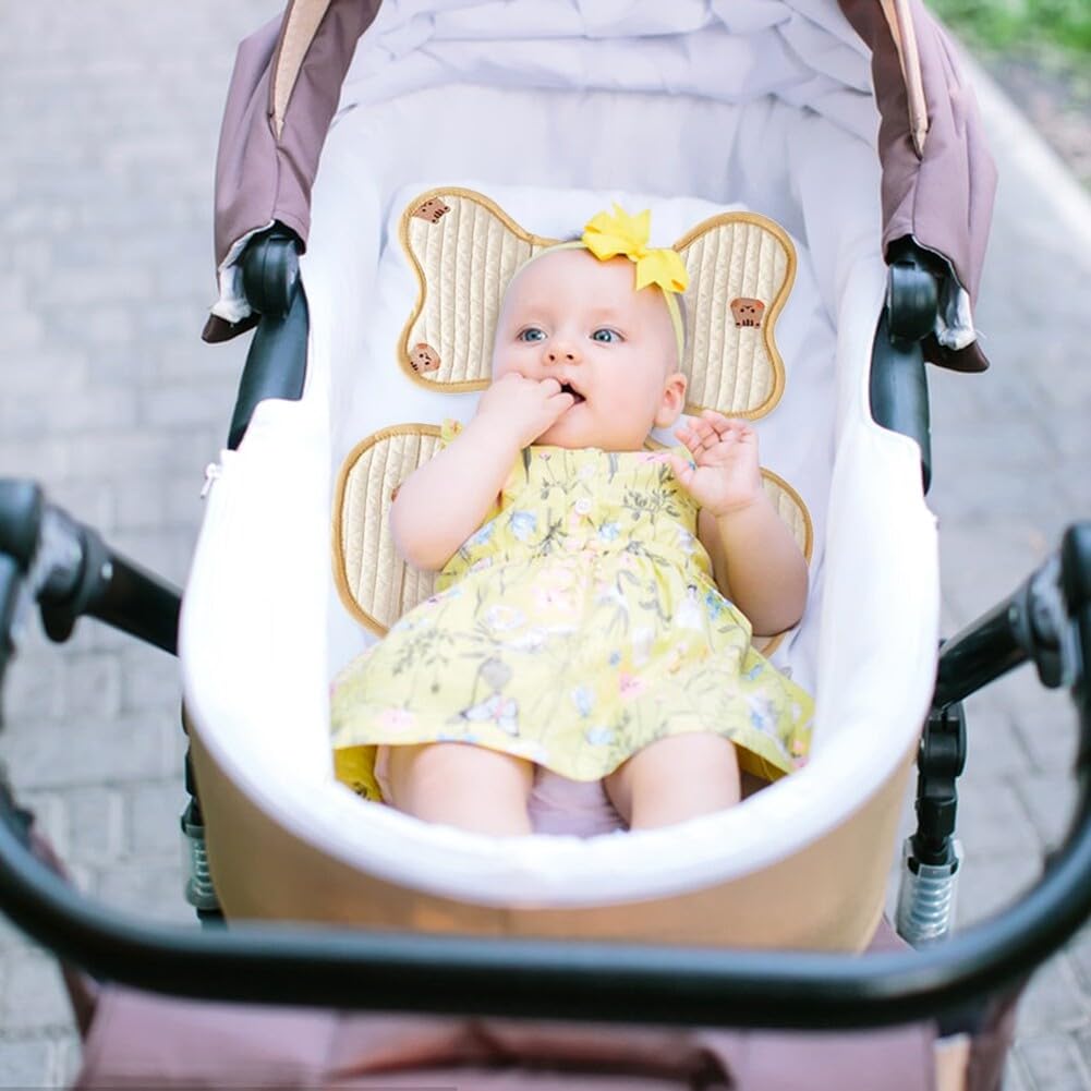 Universal Sitzauflage für Buggys, Kinderwagen, Fahrradanhänger, Kinderwagen Sitzauflage atmungsaktiv, Sommer Sitzeinlage für Buggy Kindersitz 