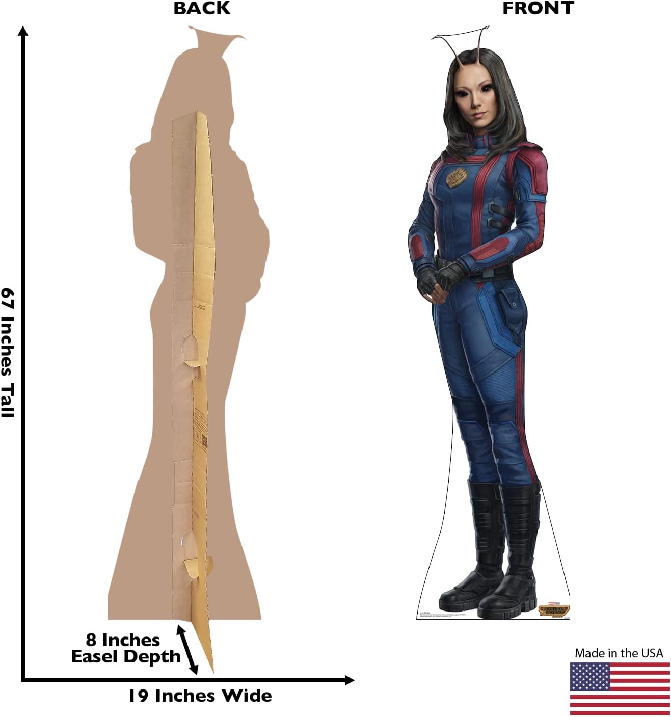 Cardboard People Mantis Cardboard Cutout Standup - Guardians of The Galaxy Vol. 3 (2023 Film)