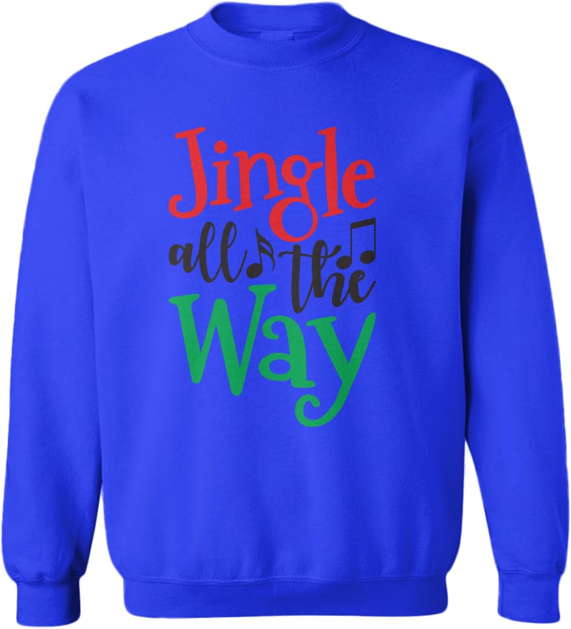 Tcombo Jingle All The Way - Christmas Song Toddler Fleece Crewneck Sweater