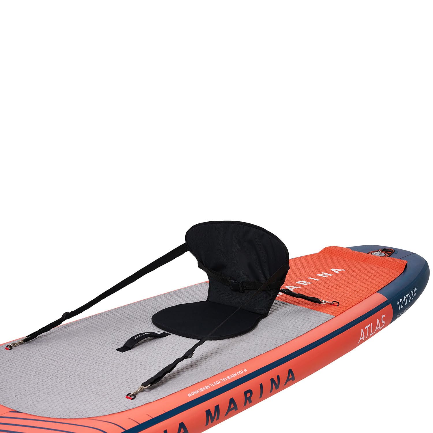 Aqua Marina AQUAMARINA Atlas nadmuchiwana deska SUP, kompletne opakowanie, 366 x 86 x 15 cm, z siedziskiem kajakowym i podwójnym wiosłem, kolor czerwony