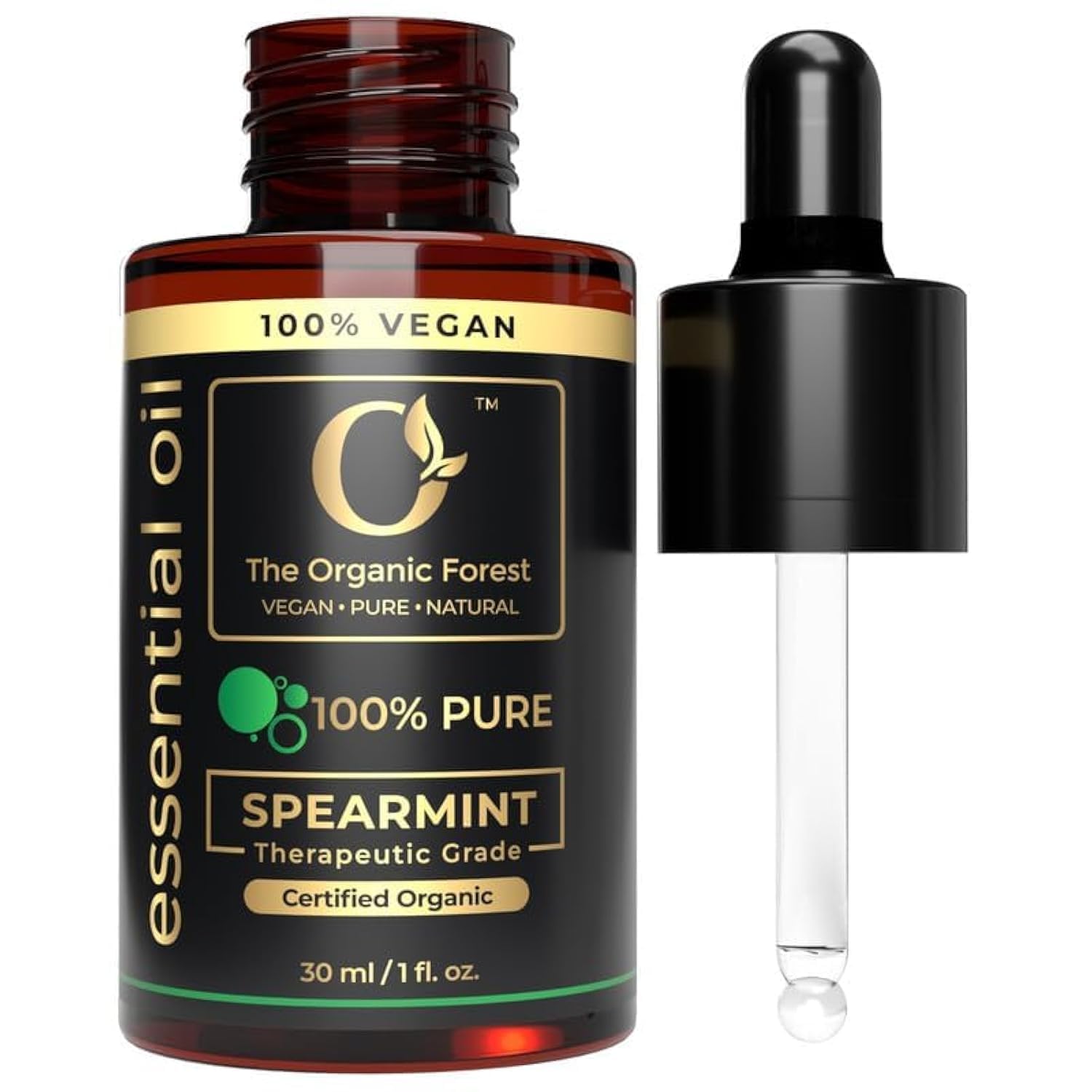 100% Plant Based Spearmint Oil for Facial hair, Skin and Body Massage | Pure Spearmint Essential Oil for Aromatherapy and Relaxation - Pudina Oil