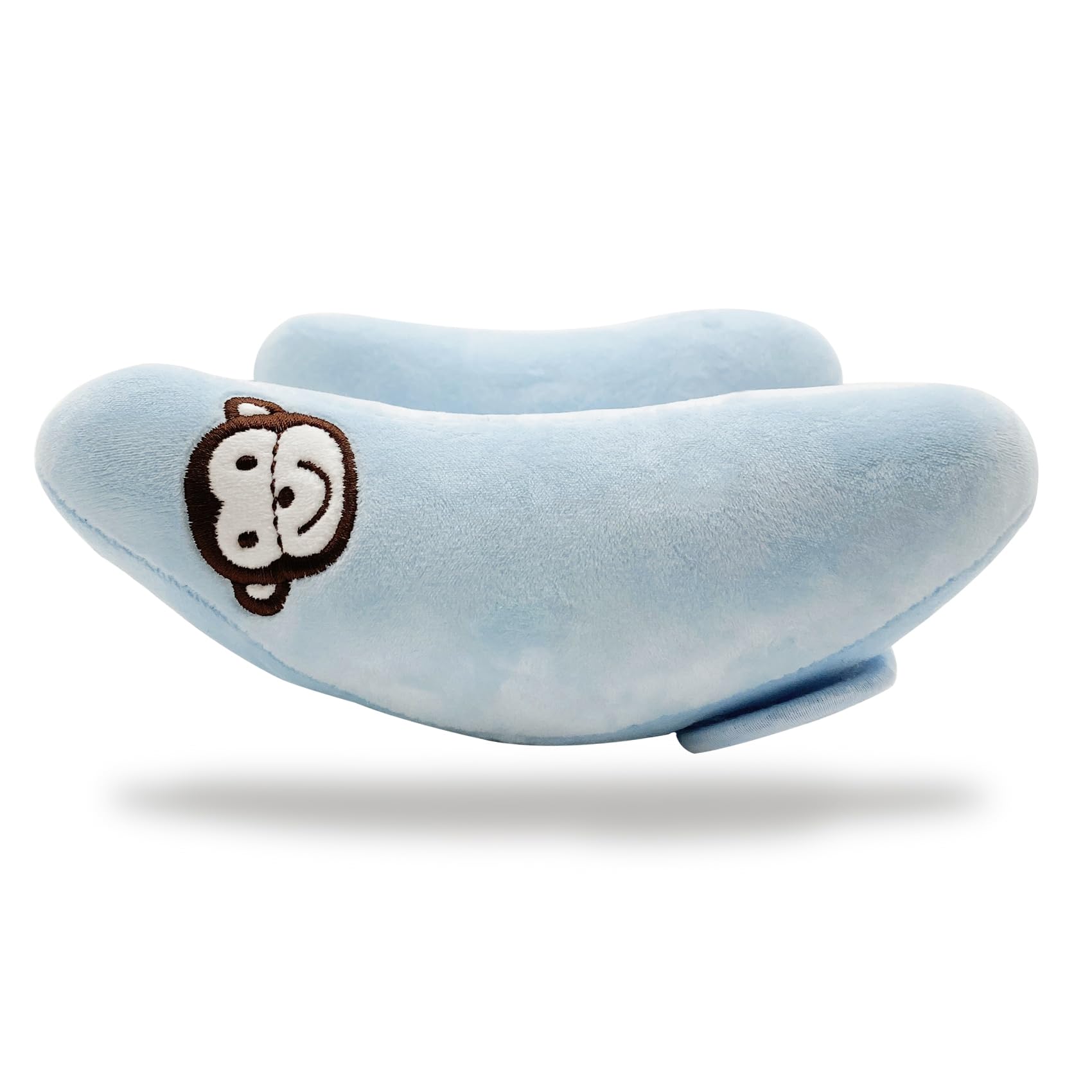 Cuscino di supporto regolabile per testa e collo, cuscino da viaggio per seggiolino auto, cuscino poggiatesta per passeggino, cuscino di supporto per testa e collo per passeggino, blu
