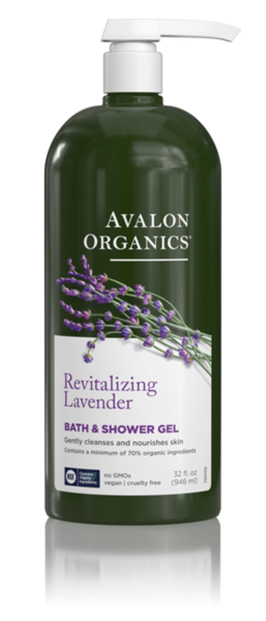 Avalon Organics Bath & Shower Gel, Nourishing Lavender, 32 Oz