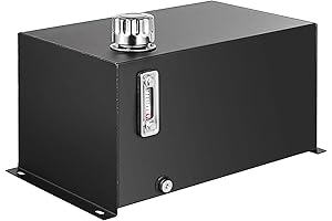 VEVOR 10-Gallon Hydraulic Fluid Tank, Heavy-Duty Hydraulic Reservoir for Tractors and Trucks