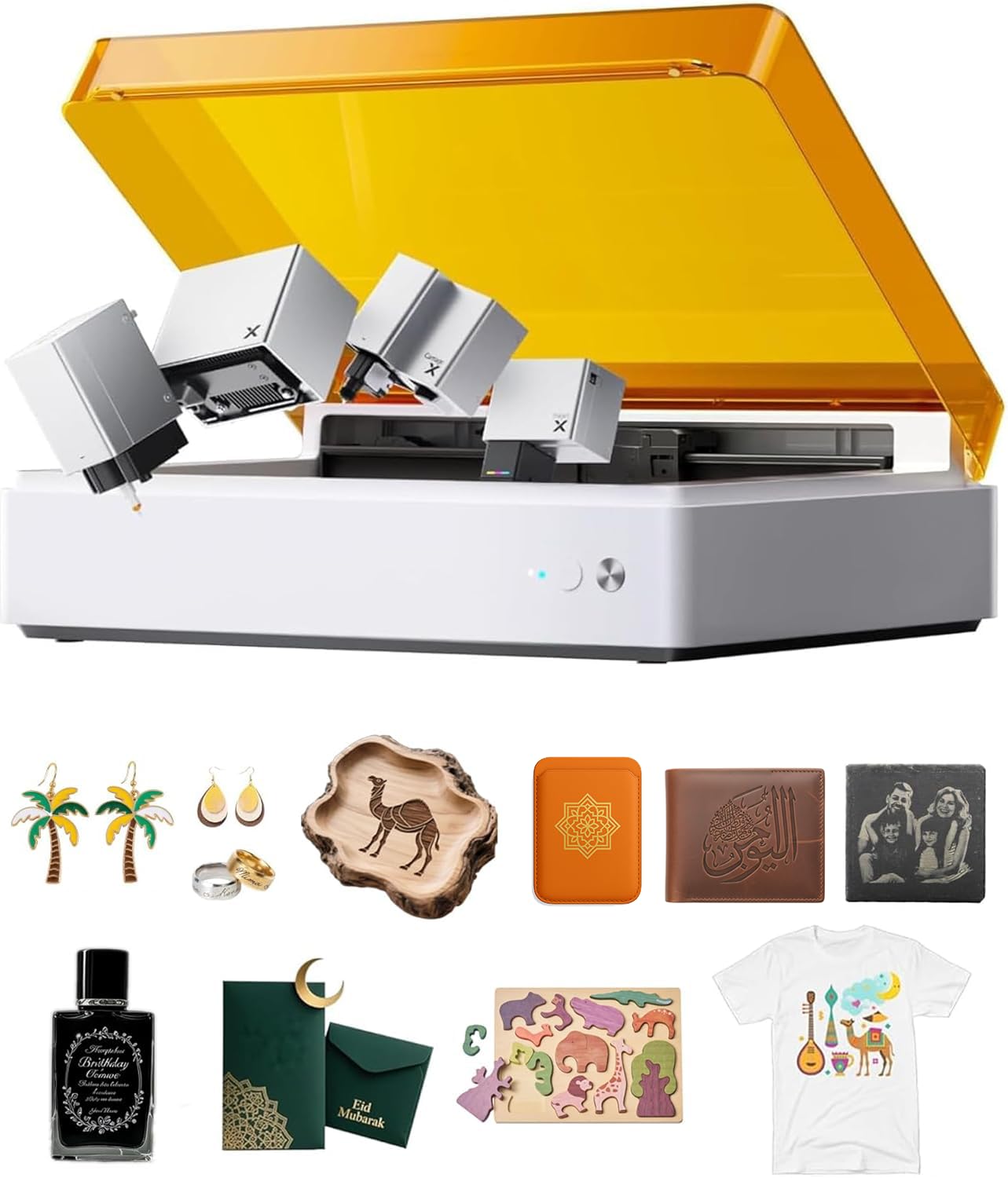 xTool M1 Ultra 4-in-1 Craft Machine: 10W Laser Engraver, Inkjet Printing, Blade Cutting, Pen Drawing, Easy to Use on 1000+ Materials, All-in-One Machine for DIY Gifts, Small Business, Home Craft 10W Basic Bundle