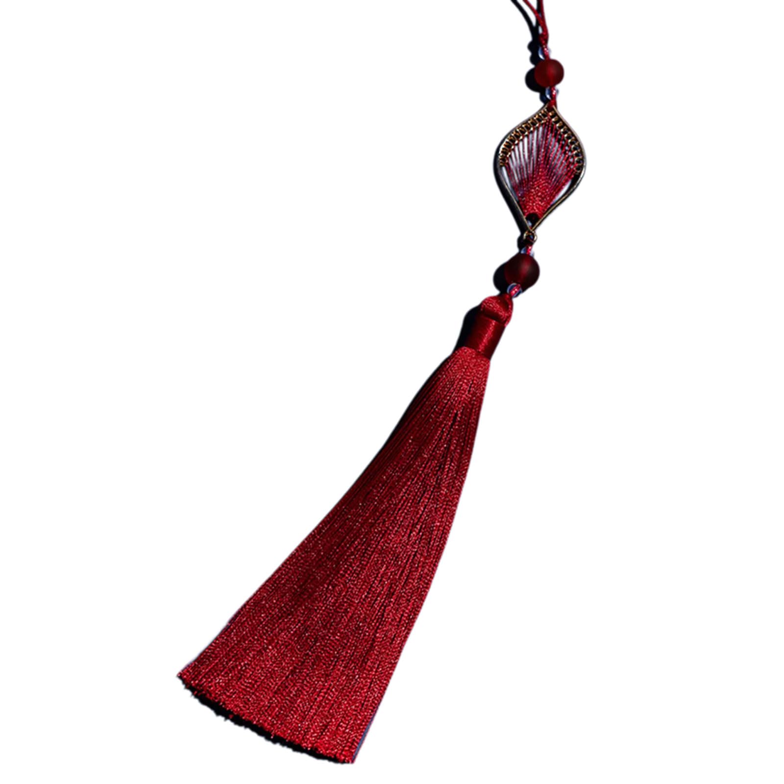 NEWFT Delicate Craftsmanship Tassels Decorations Handmade Soft Tassels Polyester Texture Suitable for Gifts or Decorating