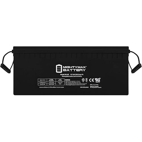 Mighty Max Battery 12V 200Ah 4D SLA AGM Battery Replacement for Solar Systems
