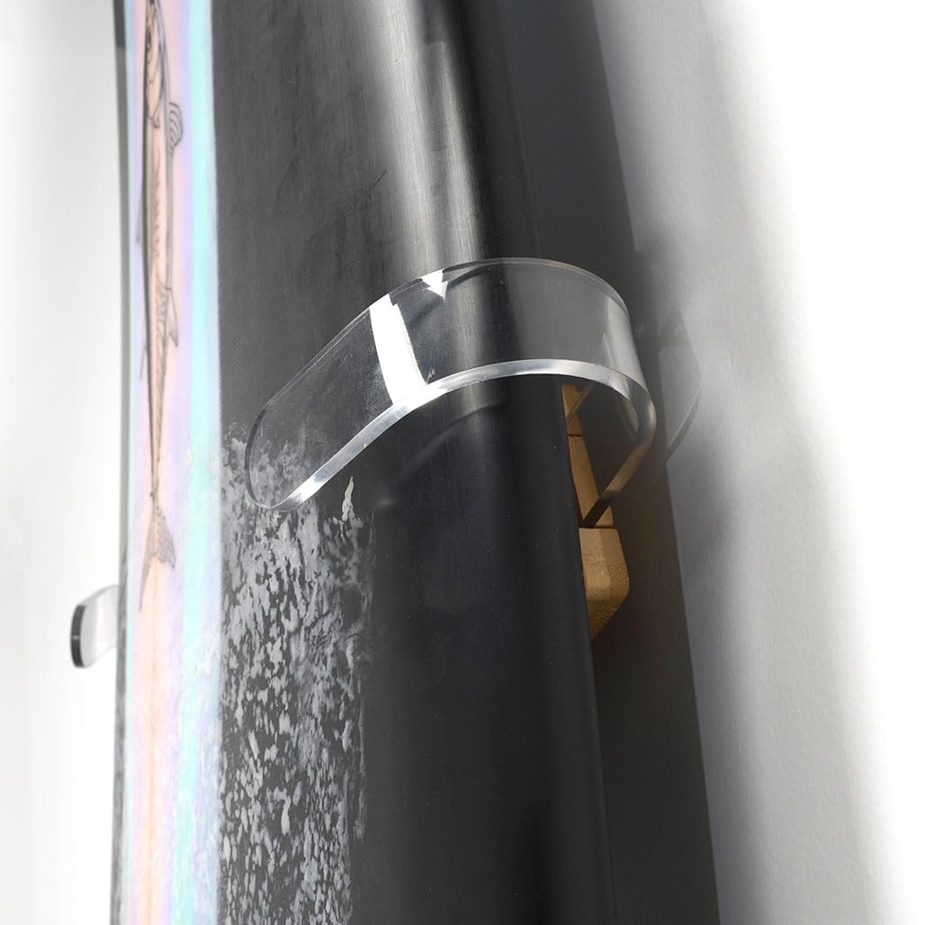 GNARWALL Surfboard Wandhalterung - Bambus Tip-Up Rack mit Finnenhalterung