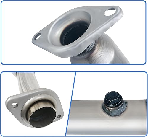 Miniatura 4 de PULCHERFLOW Convertidor catalítico compatible con Nissan Versa 2012-2017, Nissan Versa Note 1.6L L4 2014-2017 de alto rendimiento (compatible con