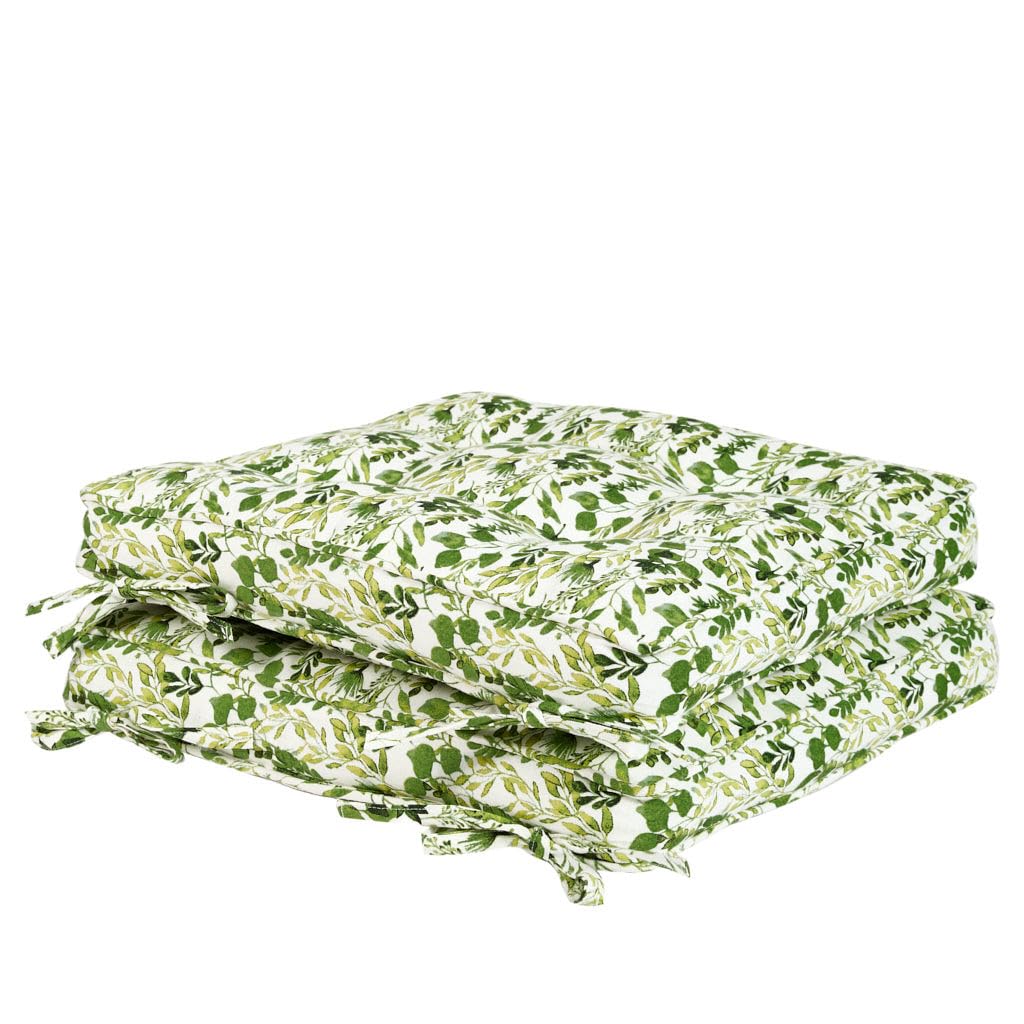 Dibor Garden Chair Cushion Seat Pads Dining Cushions (Set of 2, Green Leaf) โ image 1