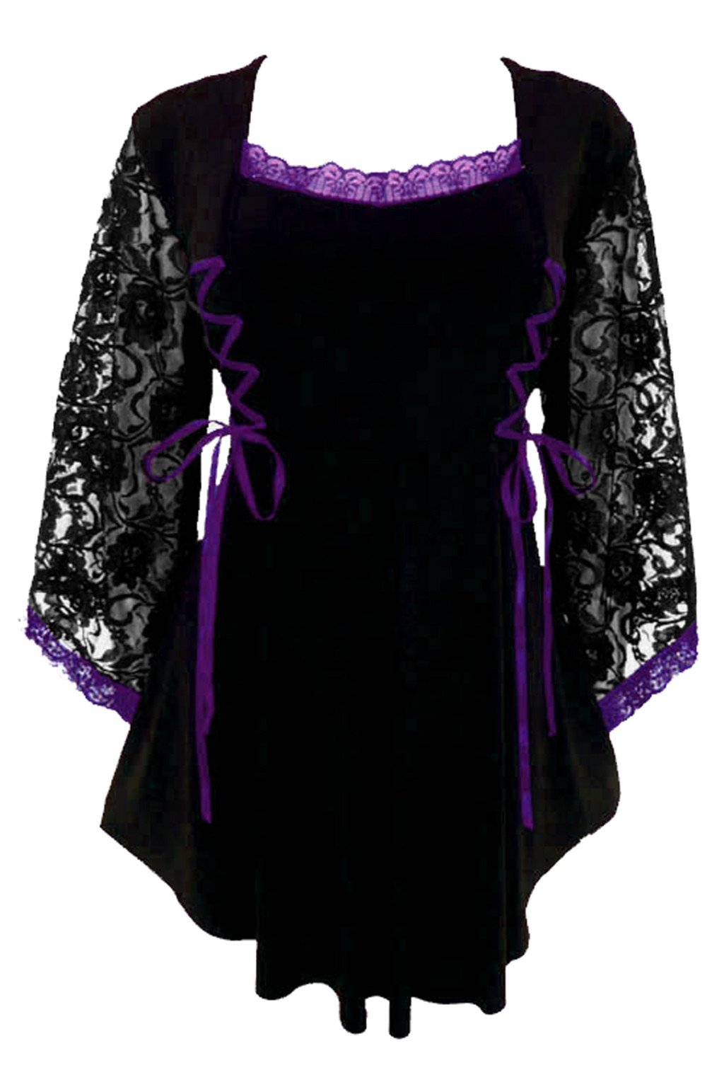 Dare to Wear Anastasia Corset Top: Romantic Gothic Victorian Women's Lace Shirt for Everyday Halloween Cosplay Festivals