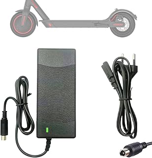 Fivtsme Charger for Scooter, 42V 2A e Scooter Charger, Power Supply Bicycle Charger for Scooter M365, Ninebot ES1 ES2 ES4