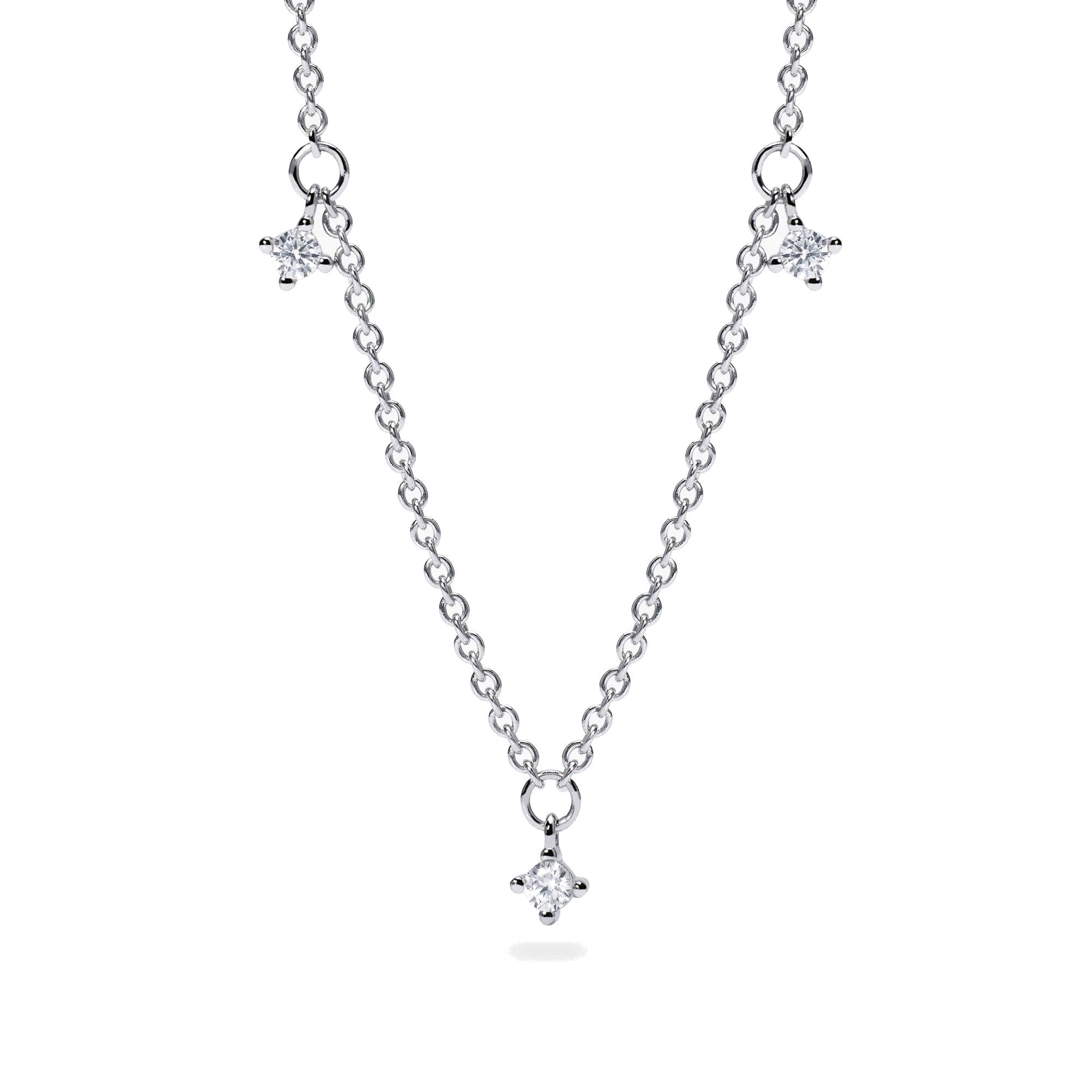 Mabina Gioielli - Girocollo con punti luce in diamanti lab-grown - 553812