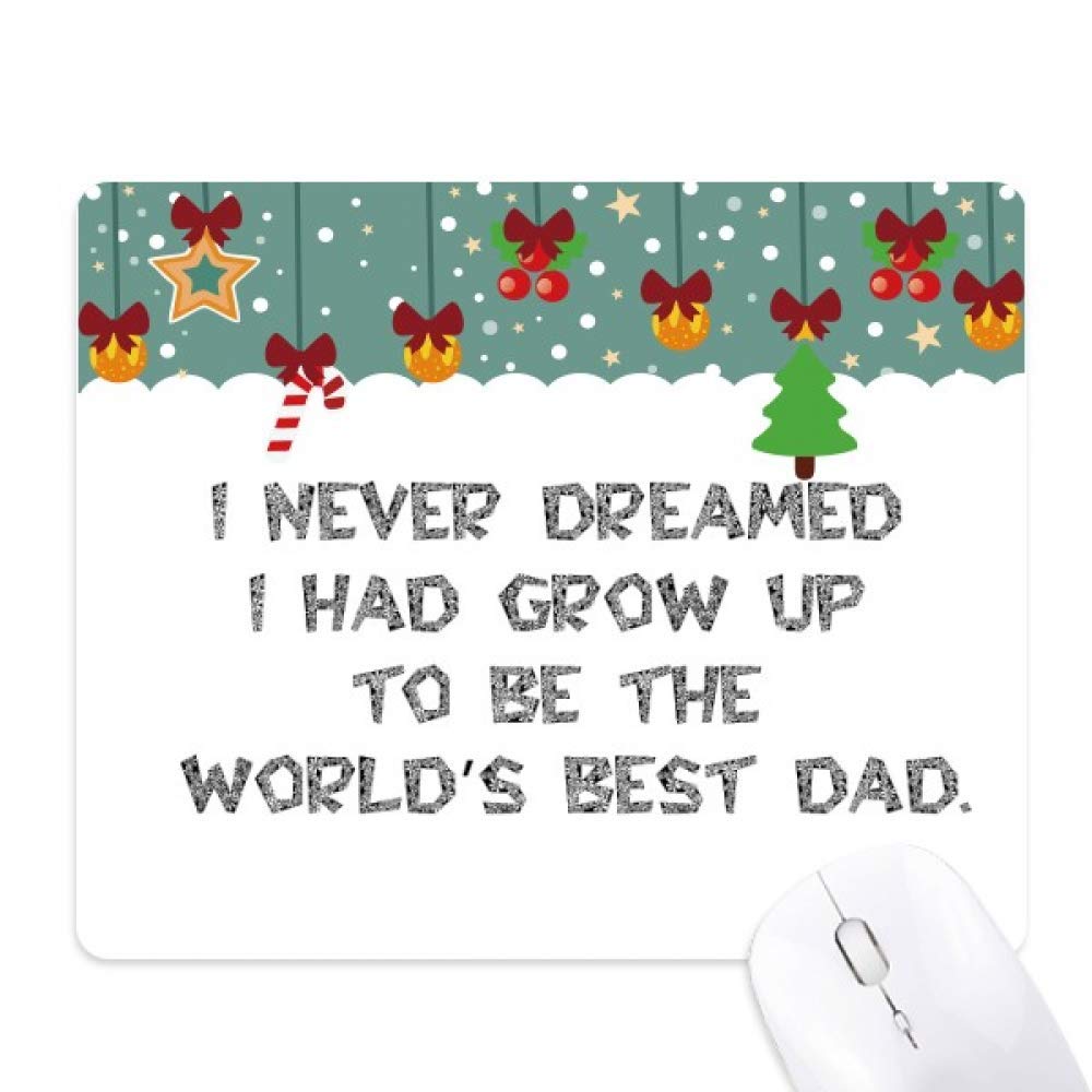 Tapis de souris Noël Best Dad le cadeau de bureau idéal