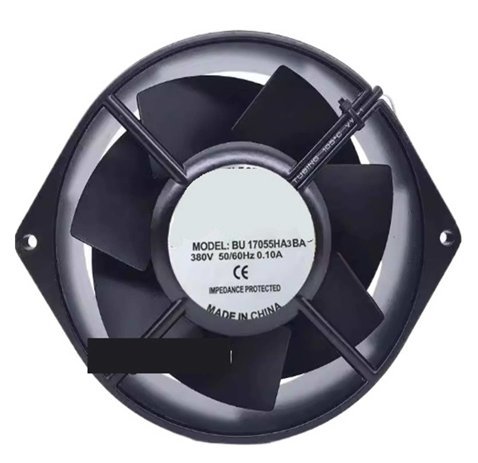 Ventilateur BU17055HA3BA AC380V anti surchauffe pour protéger les composants sensibles 17cm