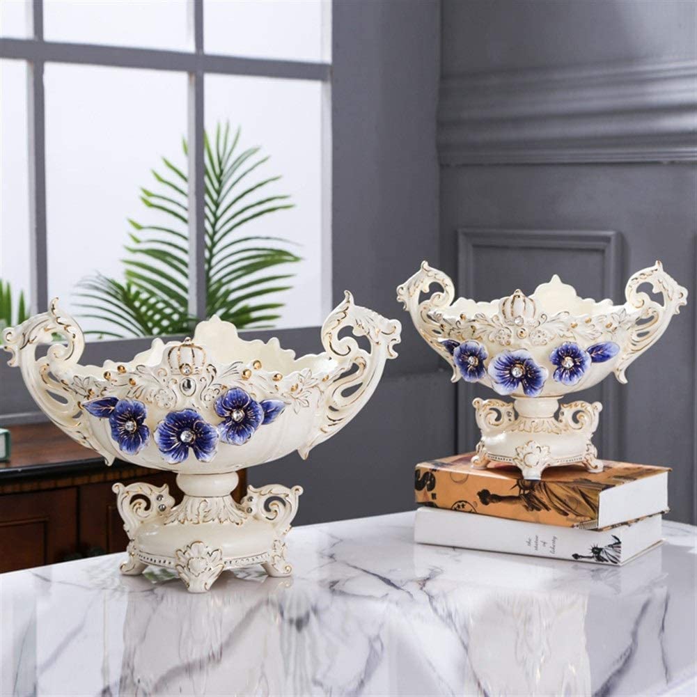 Plato de frutas de cristal europeo para decoración de sala de estar, plato de caramelo, plato de postre para el hogar, ideal para servir frutas y dulces con estilo