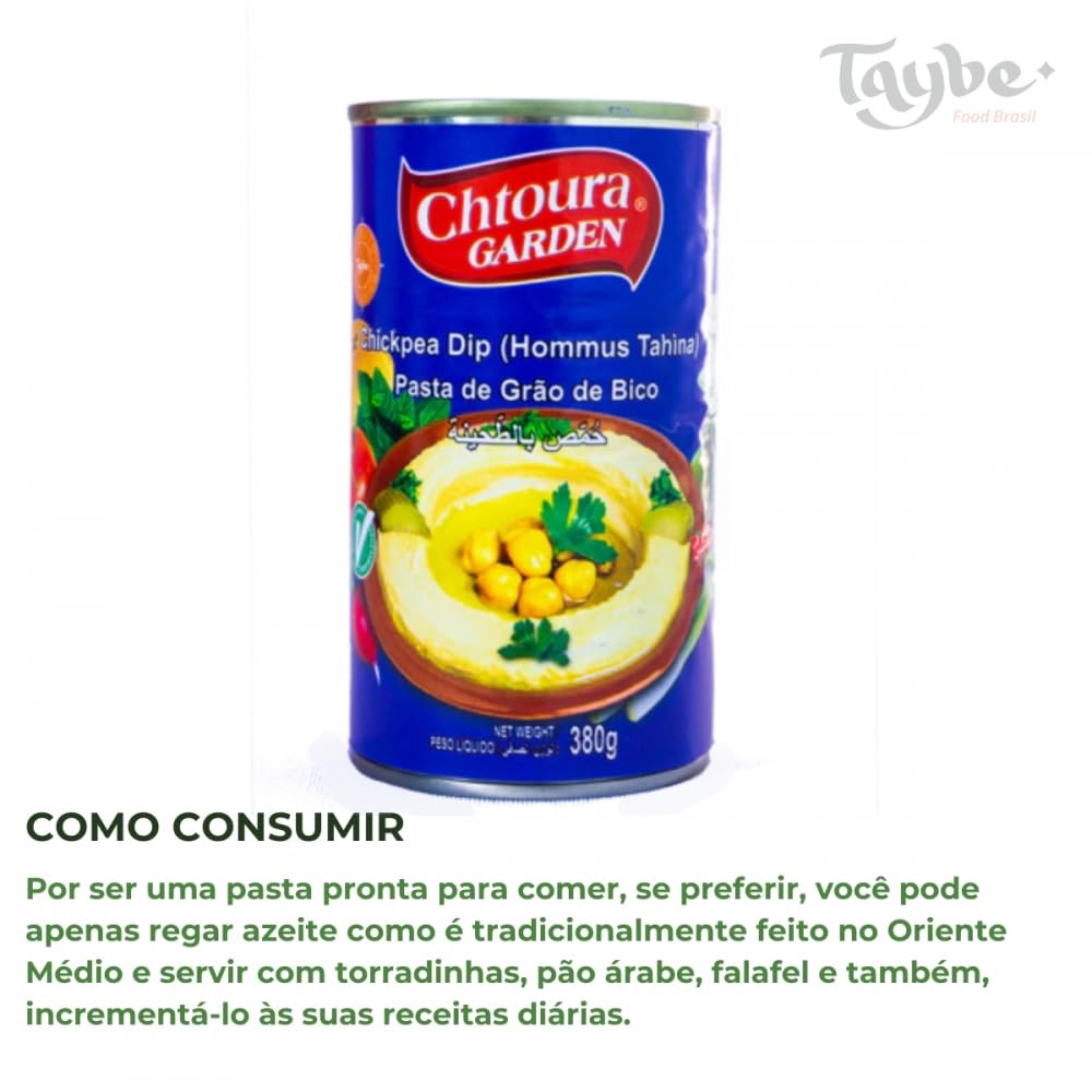 Chtoura Garden - Houmous au Tahini - Produit asiatique - 380 grammes