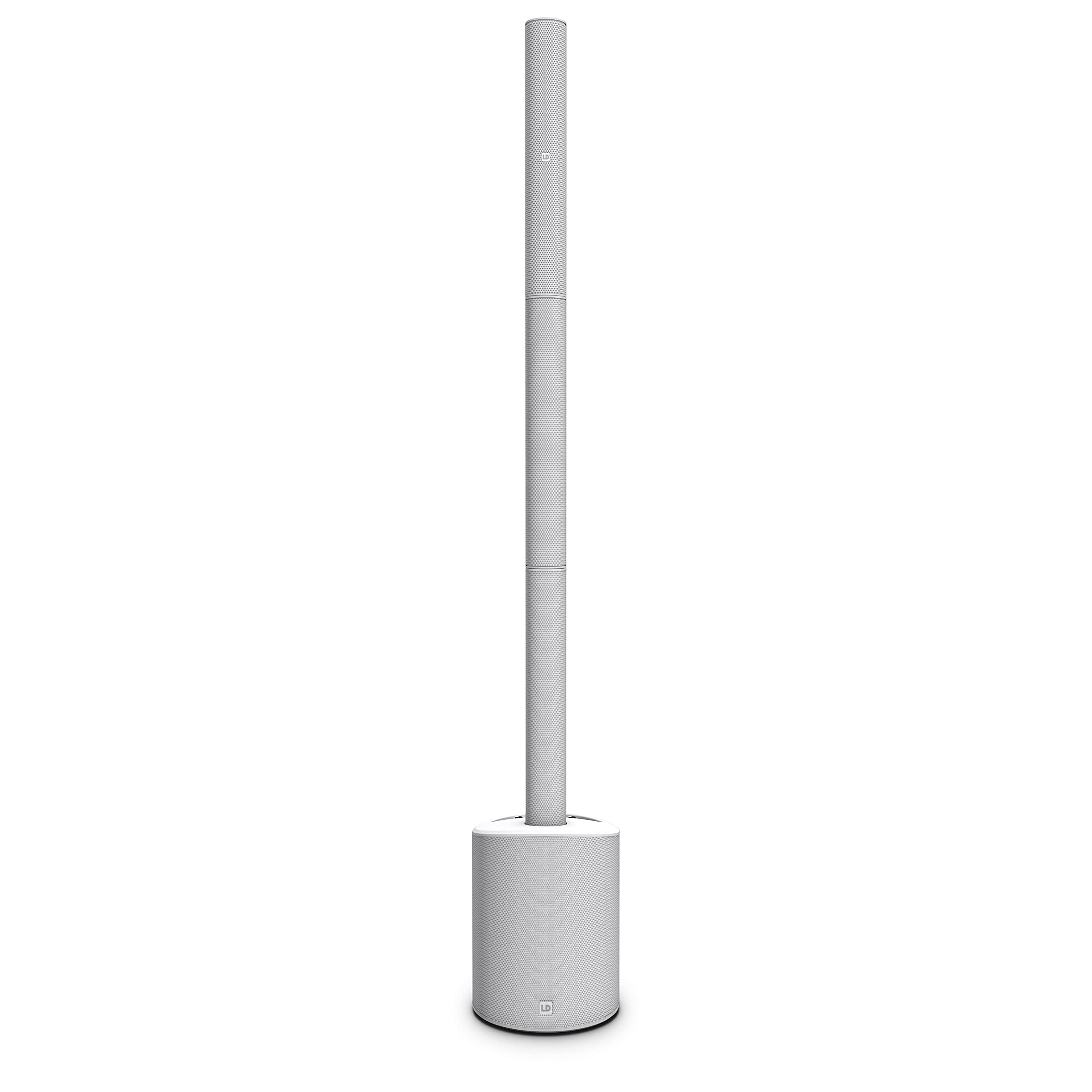 LD Systems MAUI 5 GO 100 W - Système de sonorisation en colonne ultra-portable alimenté par batterie blanc - version 3200 mAh