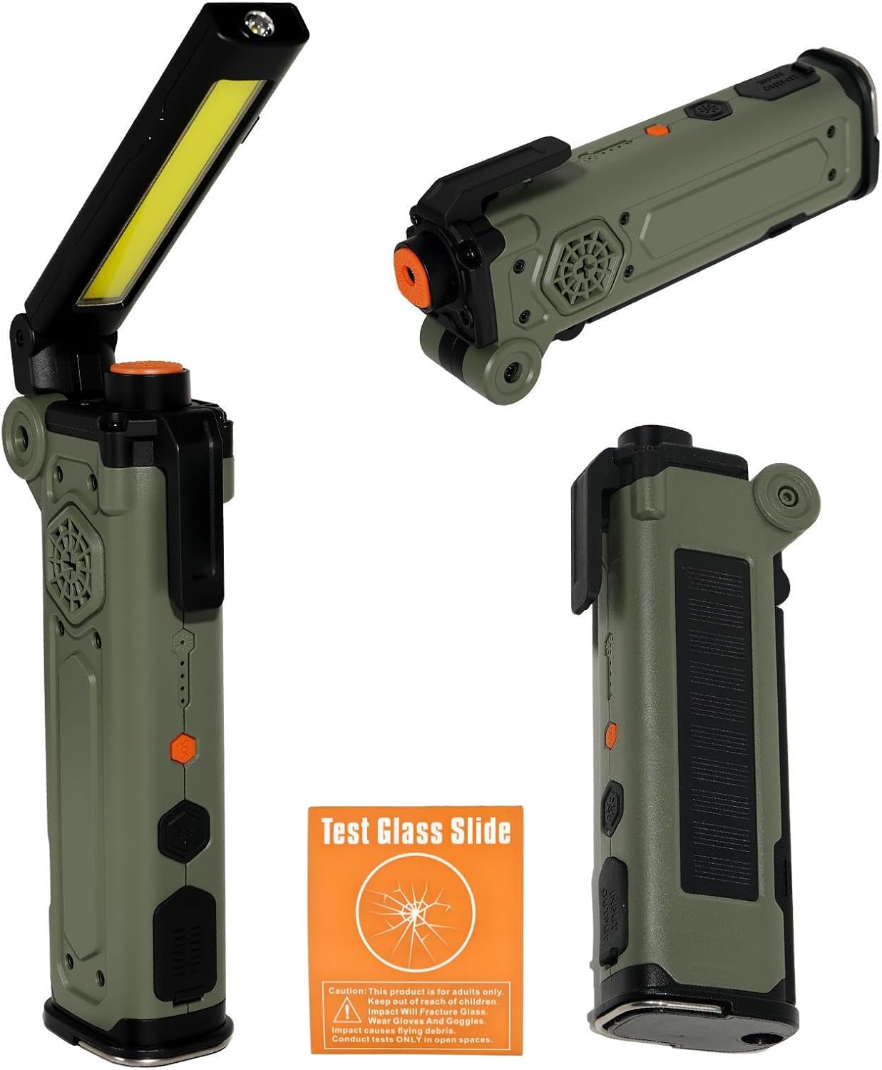 7-in-1 Car Emergency Tool: Window Breaker and Seatbelt Cutter with 3000mAh Solar Rechargeable Flashlight, 110dB SOS Siren & Power Bank - Essential Vehicle Survival Gear for Women & Men, Camping, Home