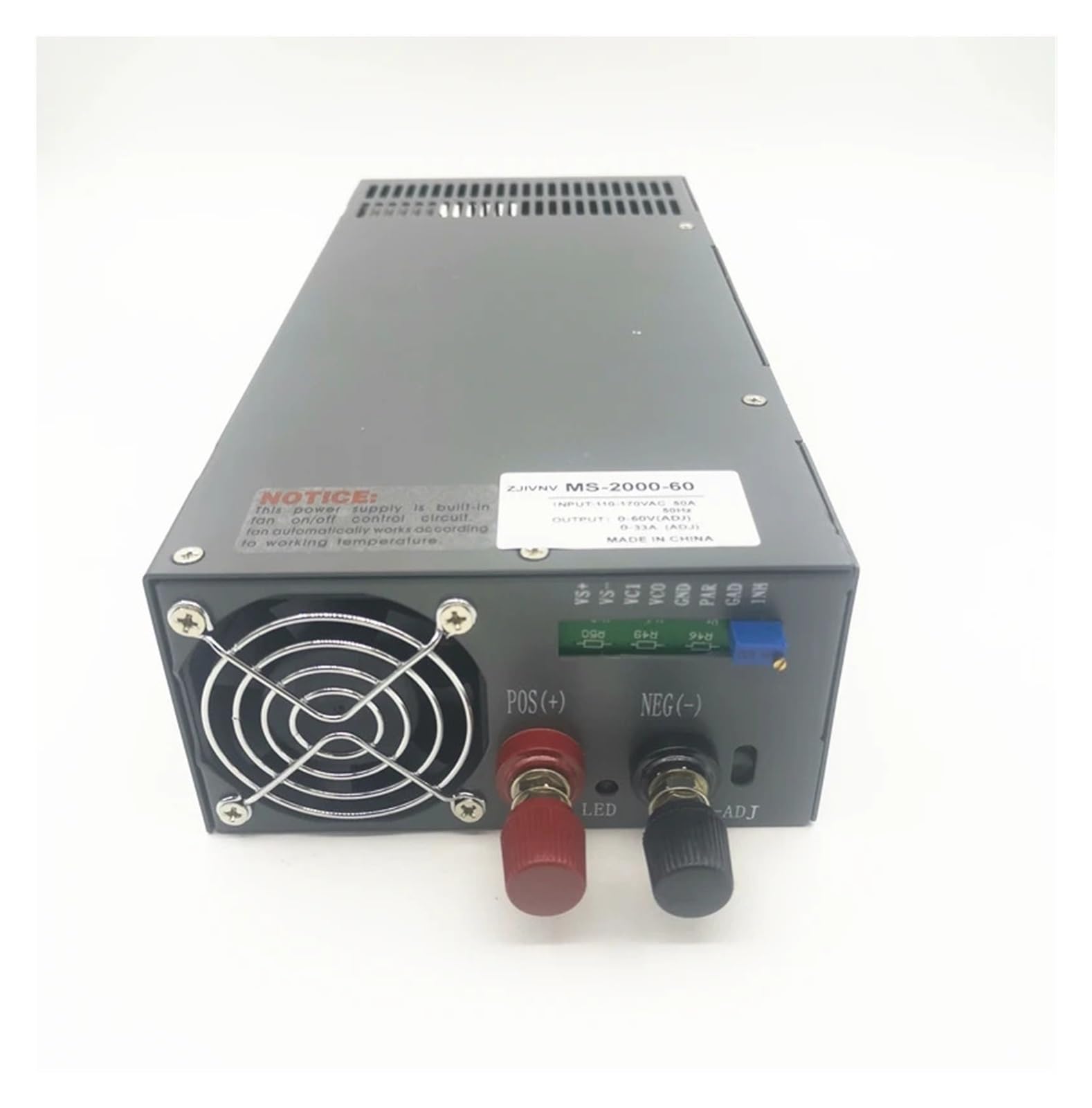 SSDXFJZR 1500W high-Power Current and Voltage can be Adjusted Switching Power Supply AC-DC 0-12V 13.8V 15V 24V 27V 36V 48V 60V 72V 80V(90v-1500w,110V-01)