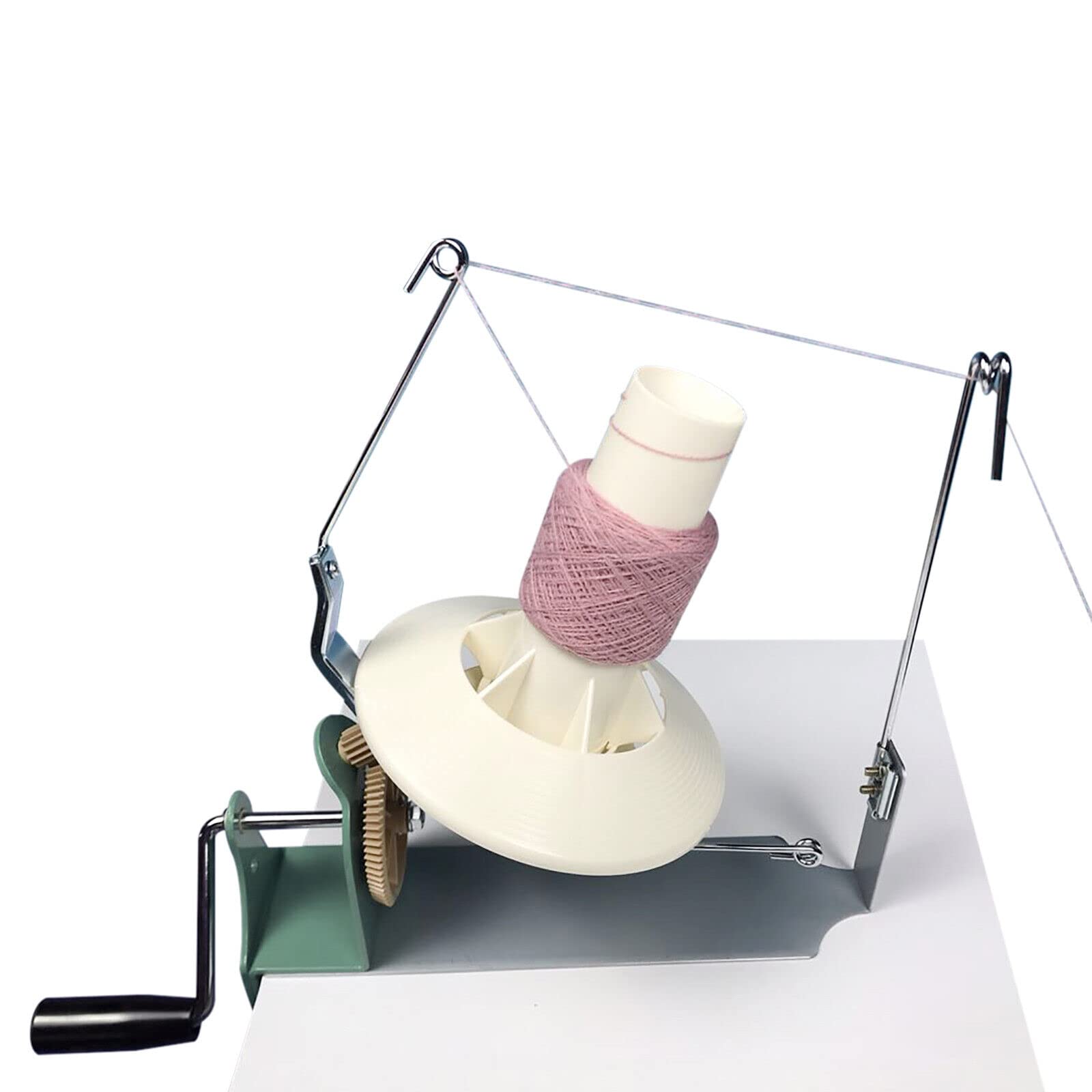 Yarn Ball Winder Jumbo Nylon, Large Capacity Yarn Winder - Hand Operated Metal Yarn Ball Winder. Support 10 to 16 oz of Yarn Fiber Wool String, Fiber/Wool/String Ball Winder Hand Operated Top