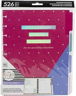 The Happy Planner 6 Month Undated Calendar ‑ Pink Classic Extension Pack - Dashboard
