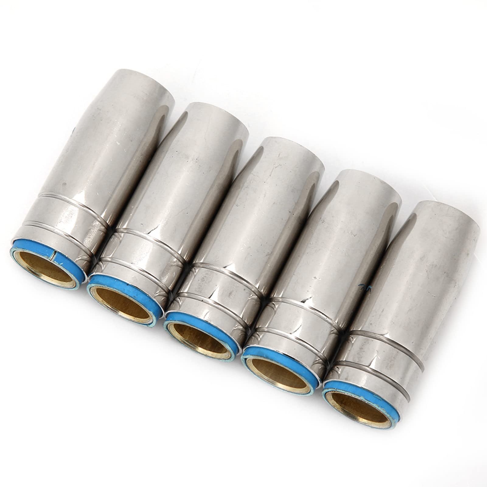 Lot de 5 buses de gaz MIG, consommables de torche de soudage MB 25AK MIG MAG, buse de gaz conique de 15 mm pour torche de soudage Binzel MB 25AK MIG/MAG