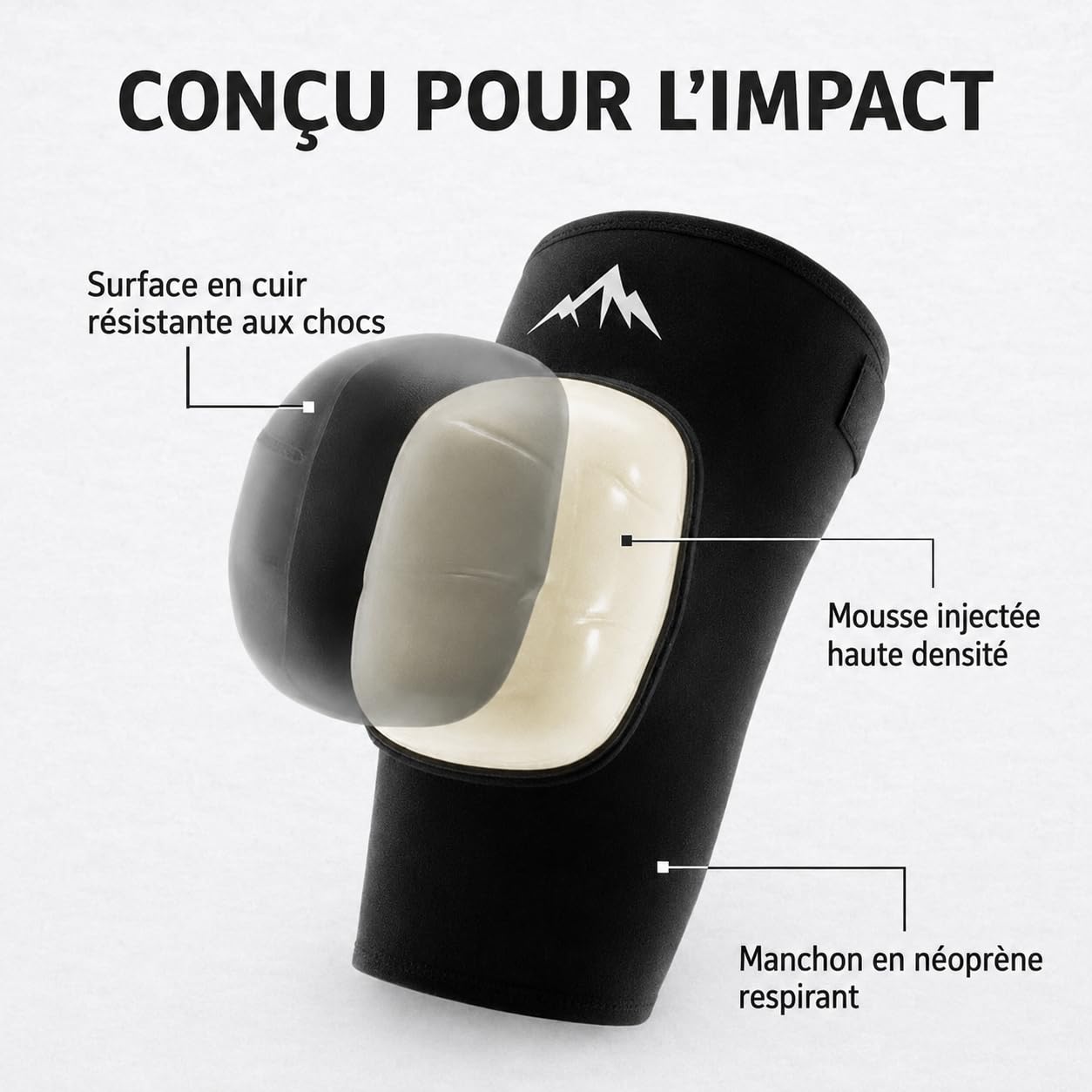 Genouillères MMA Muay Thai Boxe Thaïlandaise Rembourrage Protection Genou