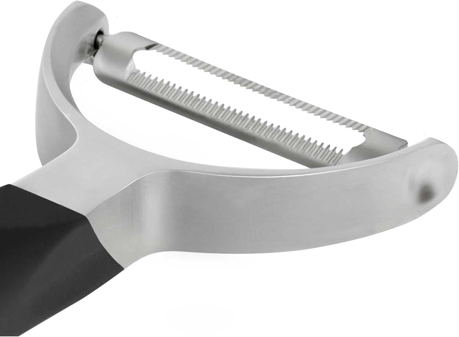 Professional Y Serrated Blade Stainless Steel Peeler - Ultra-Sharp Comfort Handle Dishwasher Safe Peeler