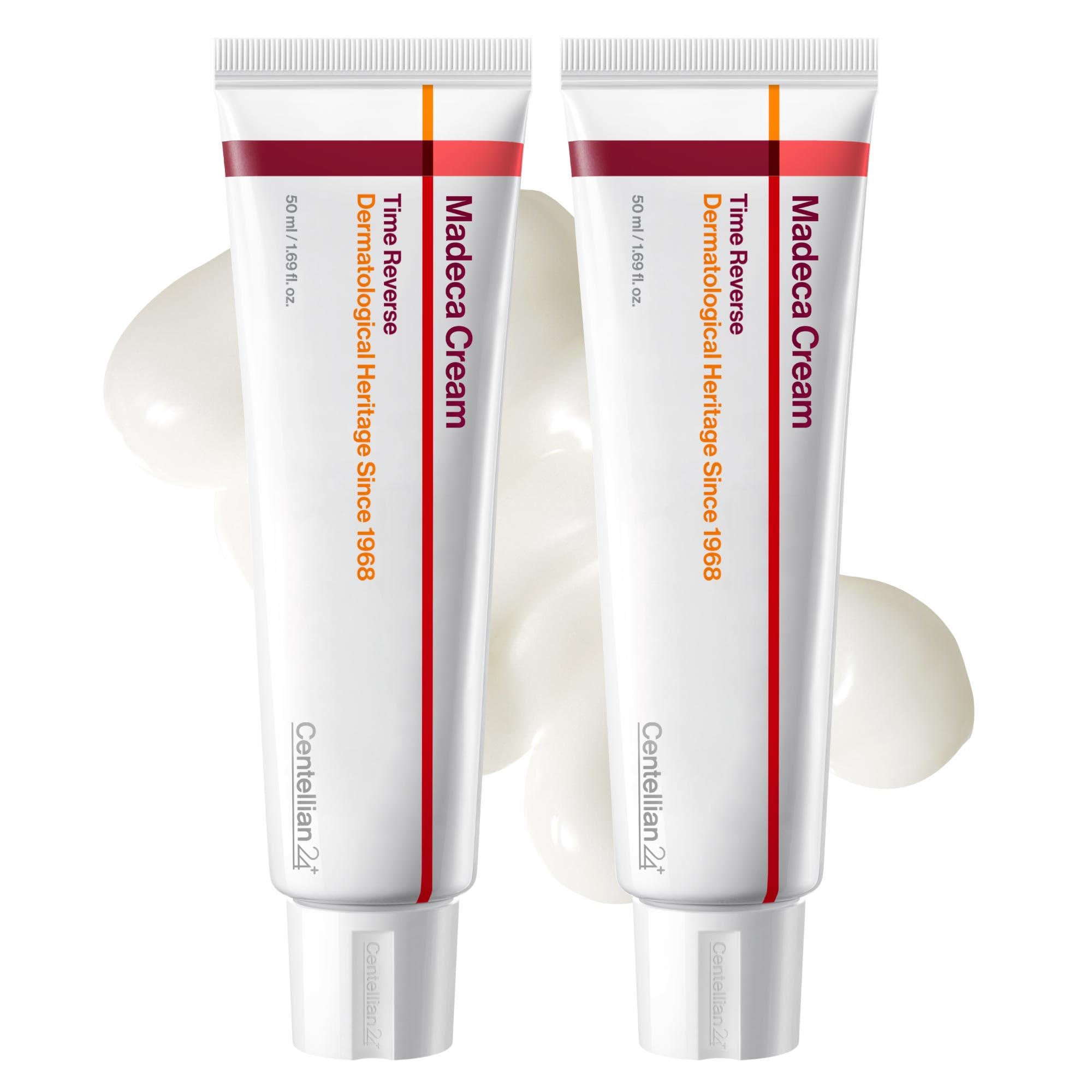 CENTELLIAN 24 Madeca Cream Time Reverse (1.69fl oz, Pack of 2) - Advanced Fast-Absorbing & Nourishing Cream, Hydrates, Reduces Wrinkles, Low Irritation, Korean Skin Care. Centella Asiatica
