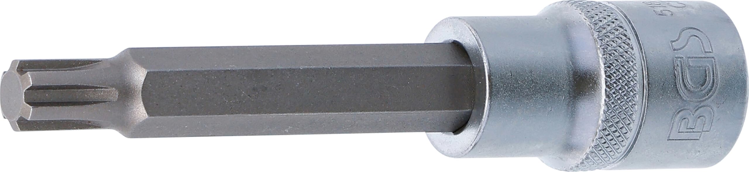 Bgs Multicoloured 5184-R9 | Bit Socket | Length 100 Mm | 12.5 Mm (1/2") Drive | Spline (For Ribe) | M9
