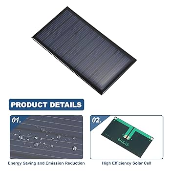 Amazon.com : MECCANIXITY 2PCS 5V 0.35W 0.07A Mini Solar