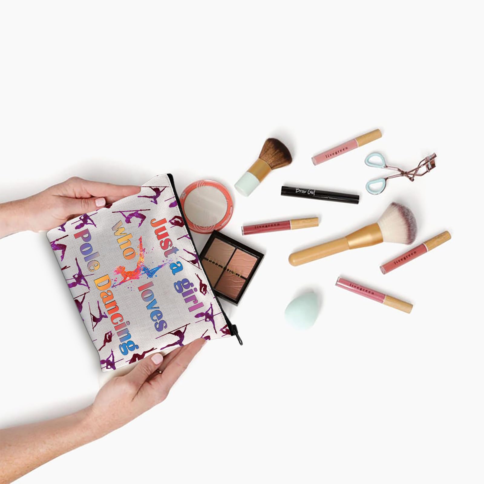 Pole Dancing Lover Gift Pole Dancing Teacher Gift Makeup Bag Loves Pole Dancing Cosmetic Zipper Pouch (Pole Dancing 2UK) - Image 4