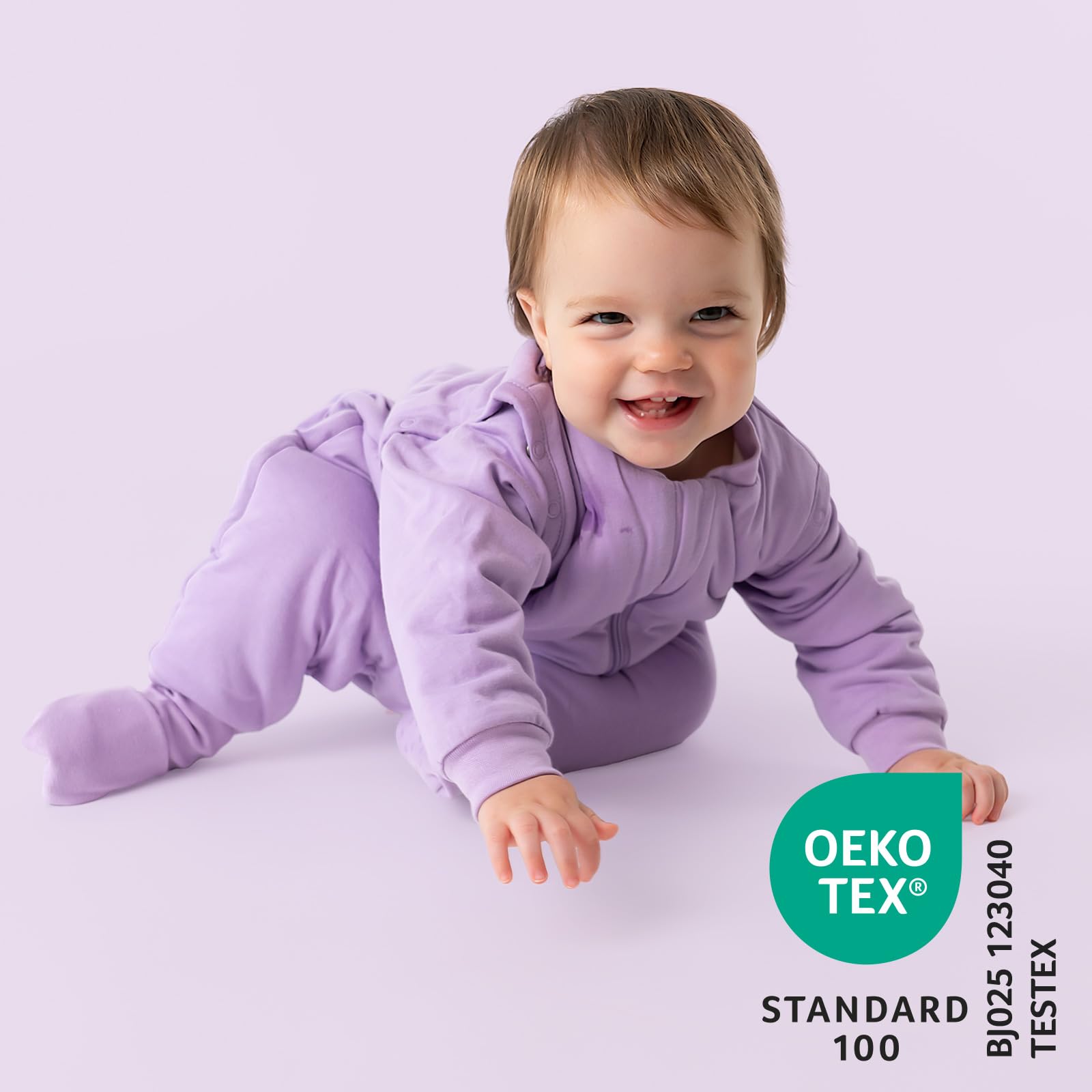 schlummersack Baby Kinder Schlafsack Ganzjahr 100cm Lavendel