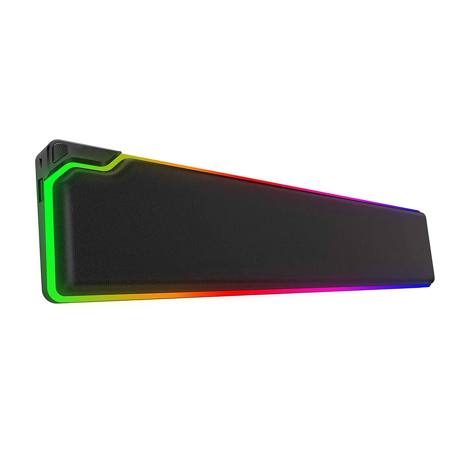 Tappetino da polso per mouse con imbottitura in memory foam, con luce LED, comodo al tatto