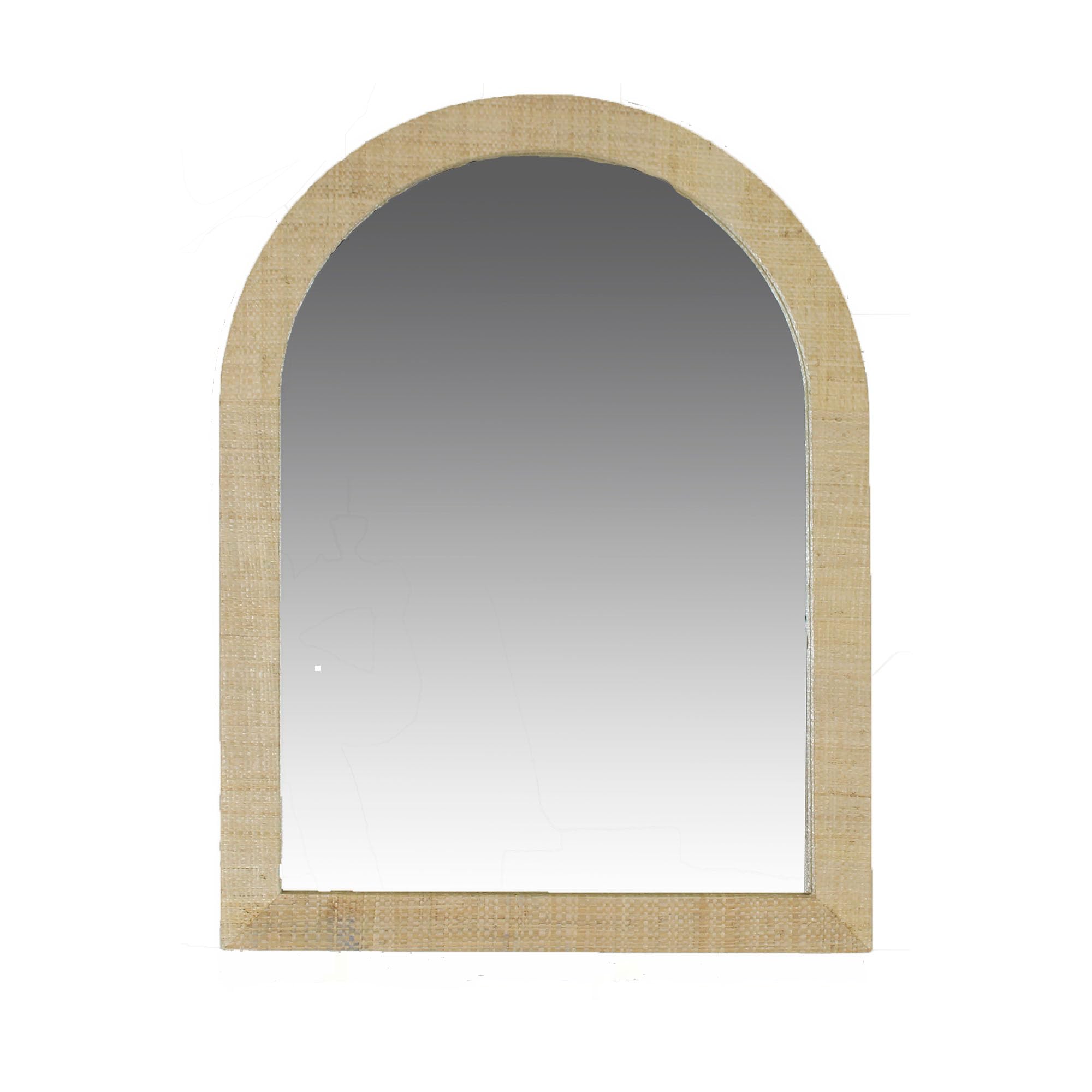 east at main indigo road by egypt sherrod gia raffia mirror (natural)