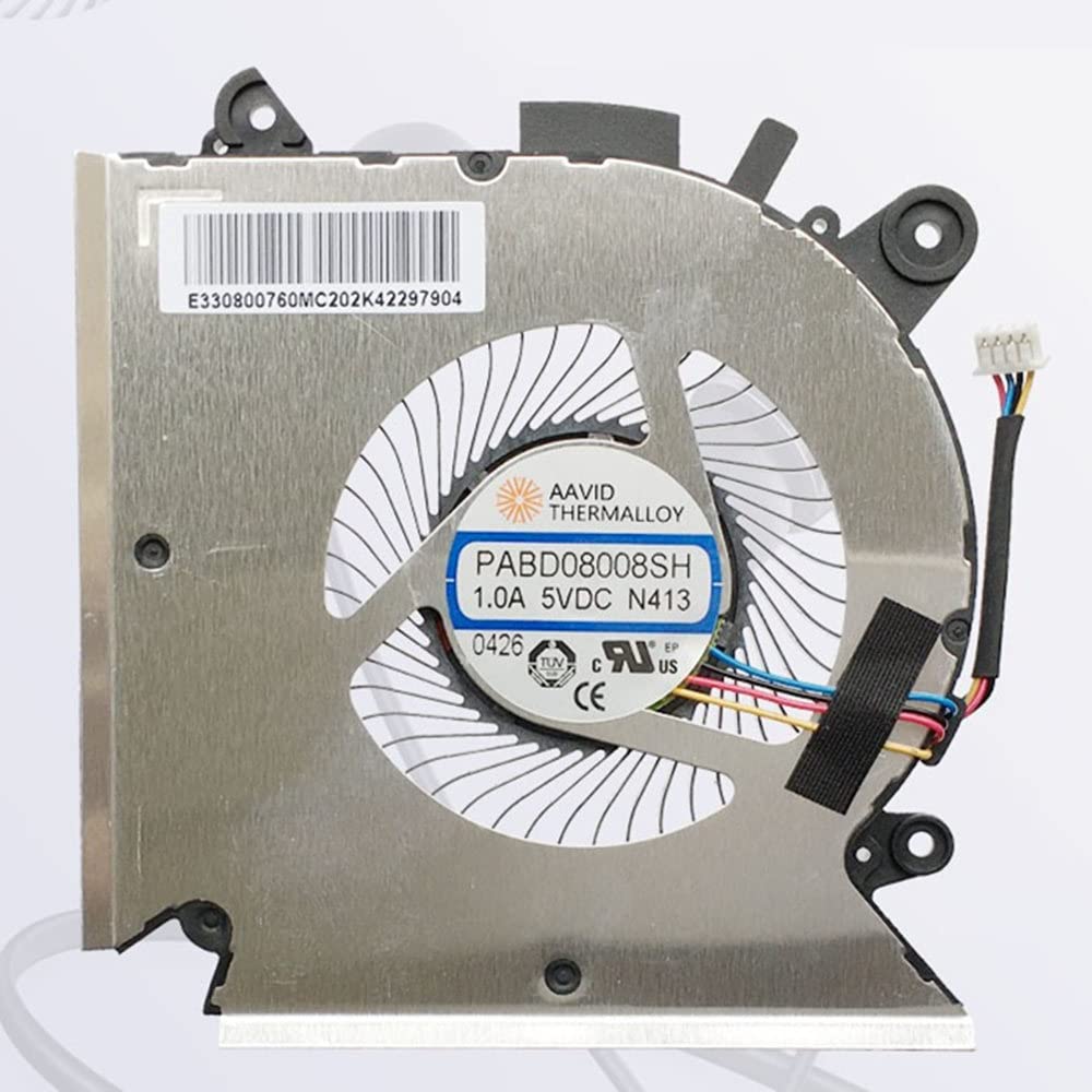 OEM Wentylatory do laptopa do gier dla MSI GF63 8RC 8RD MS-16R1 MS-16R2 PABD08008SH N413 E322500300A wymiana 5V 4 PIN wentylator chłodnicy nowy Wymiana