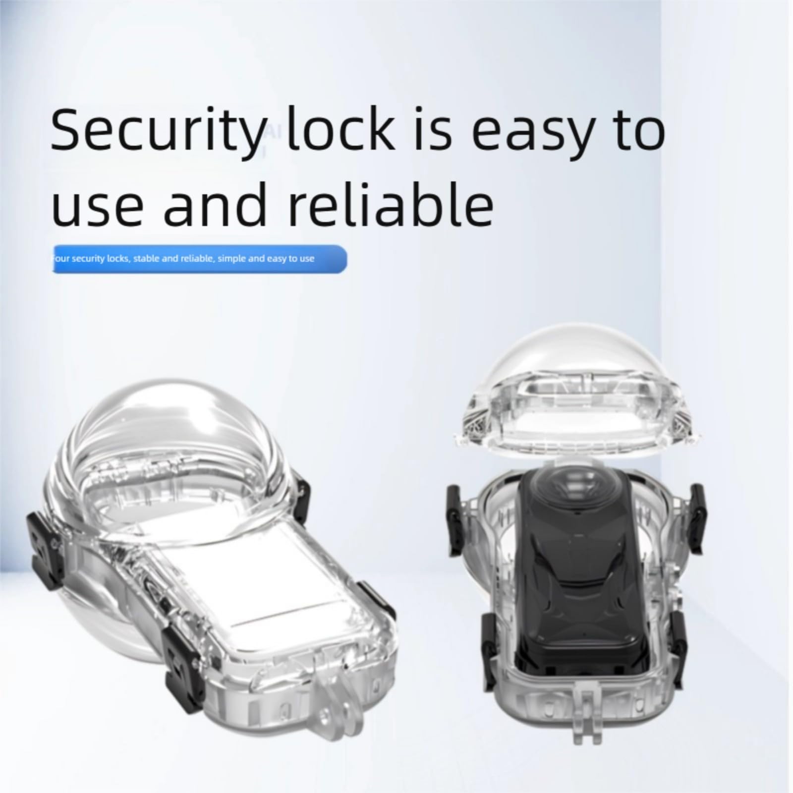 Custodia protettiva impermeabile invisibile per immersioni subacquee profondità 60 m custodia per action camera subacquea accessori